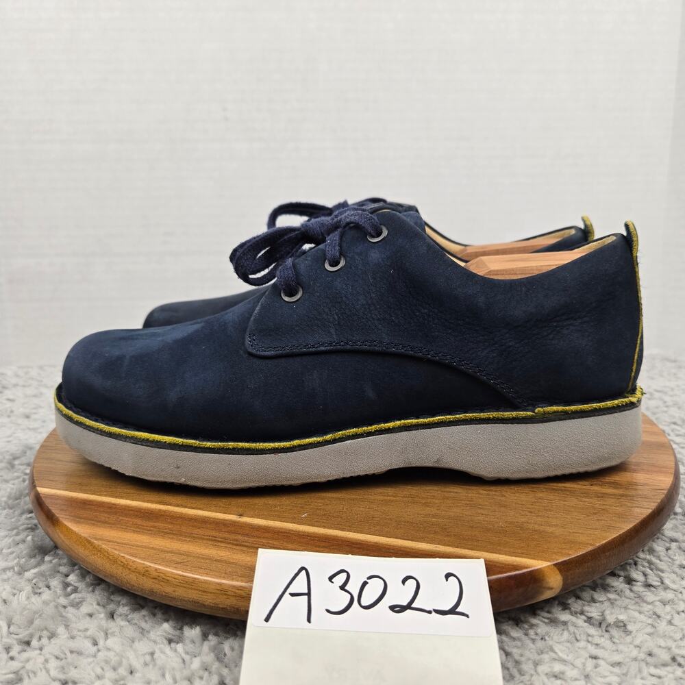 Samuel Hubbard Mens 9M Free Navy Nubuck Casual Comfort Lifestyle Oxford Shoe